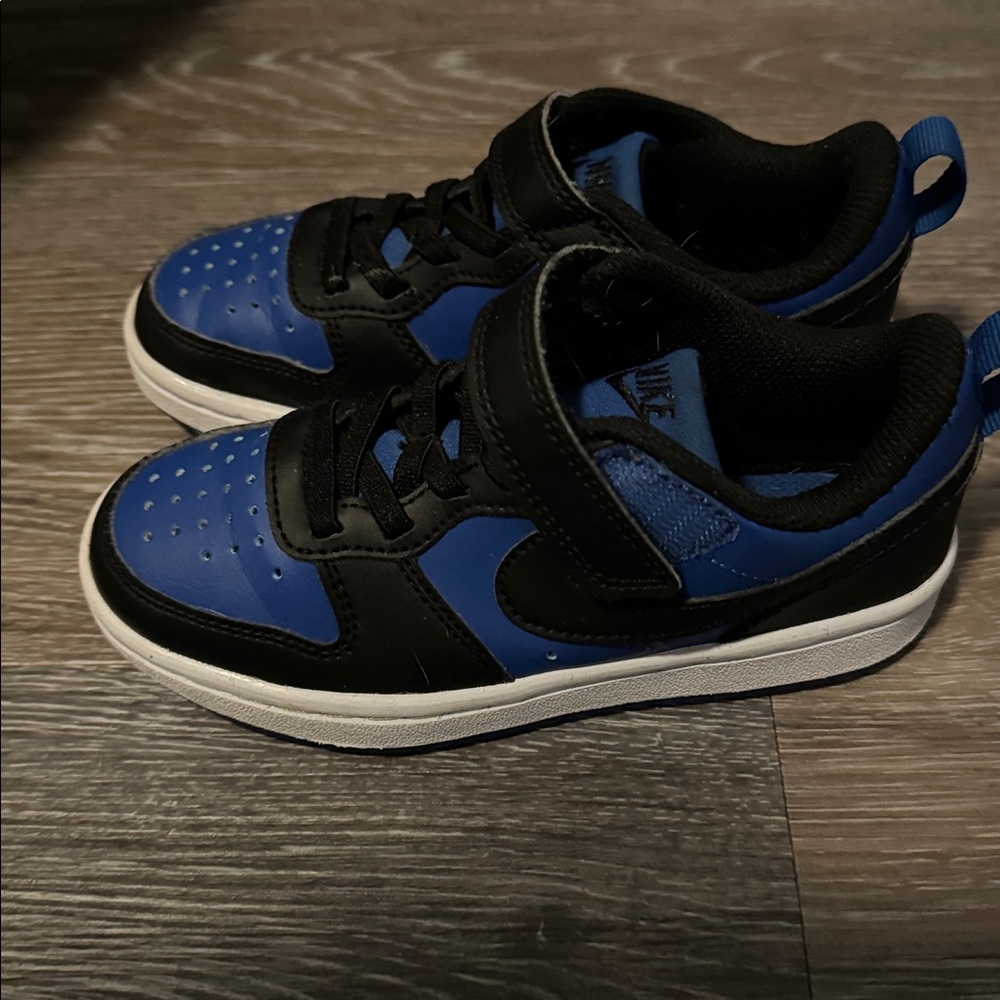 Nike Court Borough Low Recraft Sneaker Blue and Black - Kids Sz 11